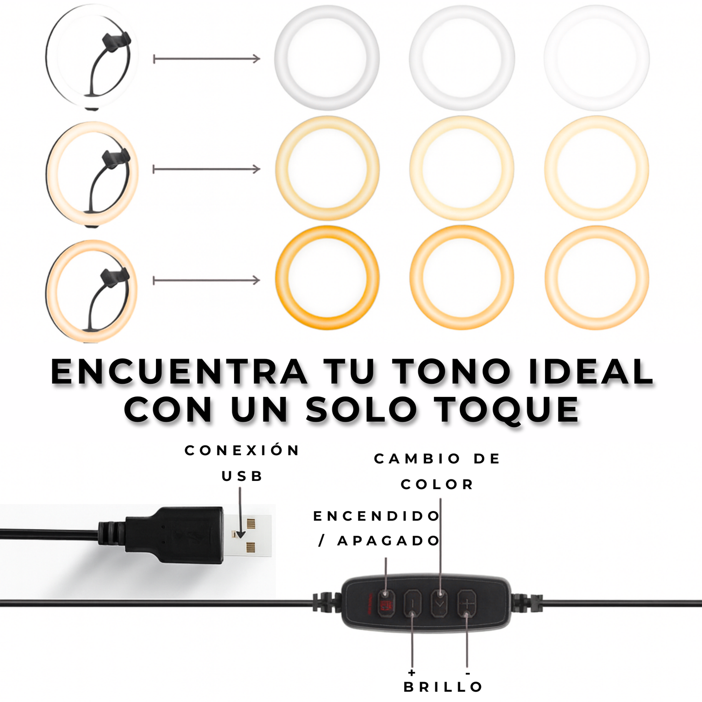 EL COMBO DEFINITIVO: Trípode + Aro de Luz + Ganchos Virales
