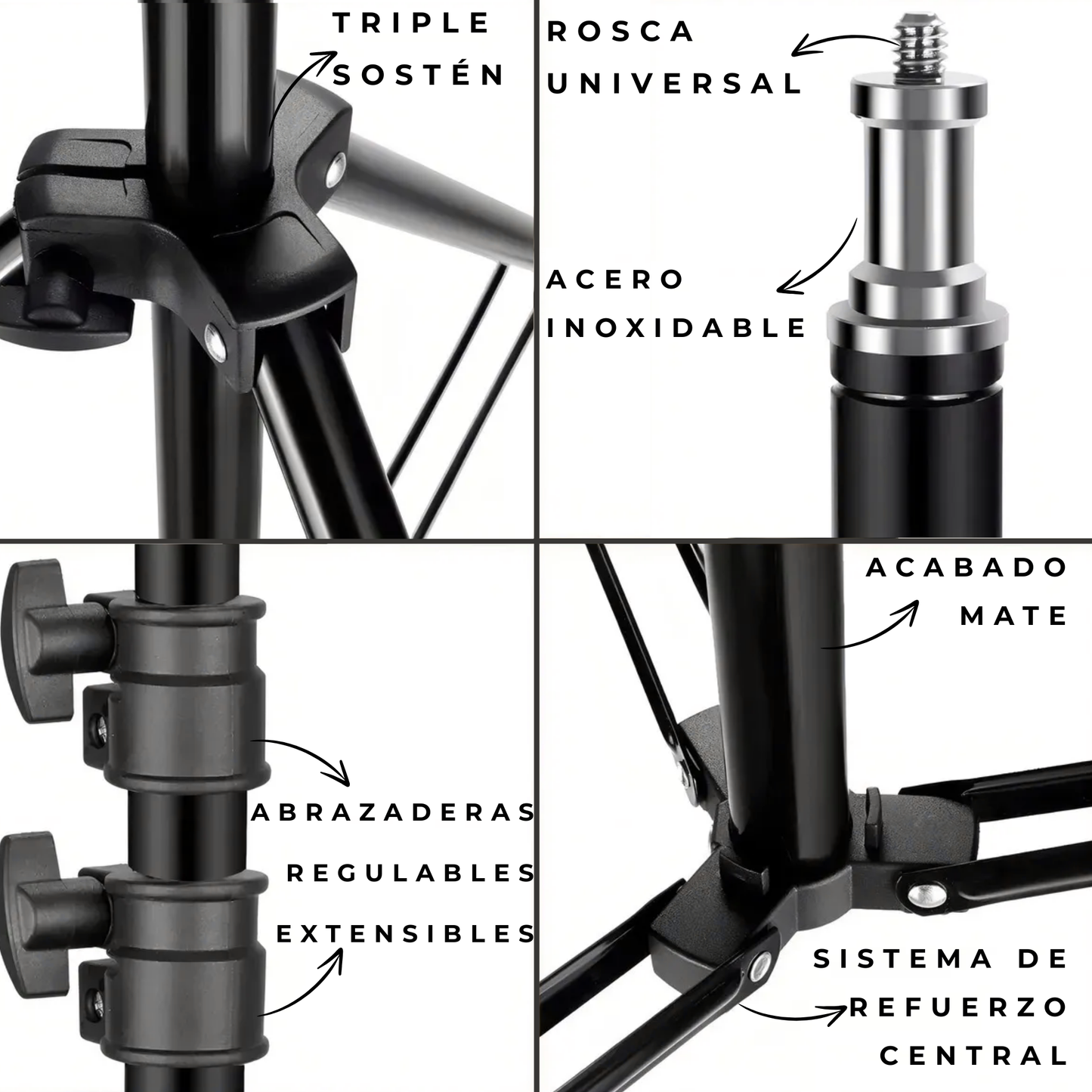 EL COMBO DEFINITIVO: Trípode + Aro de Luz + Ganchos Virales